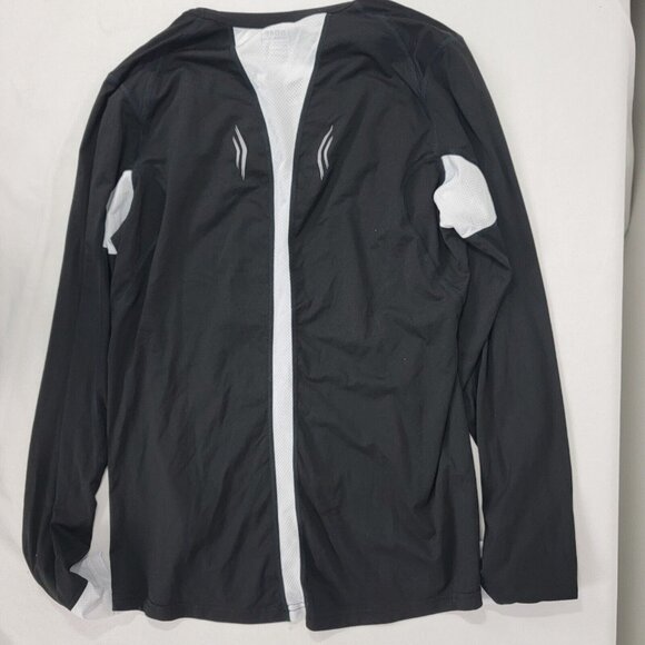 Gore Running Wear Shirt Mens Sz Medium M Black Base Layer Polyester Black White - Picture 4 of 7